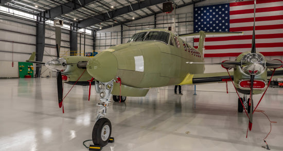 Secure ISR Solutions Plane in Hanger